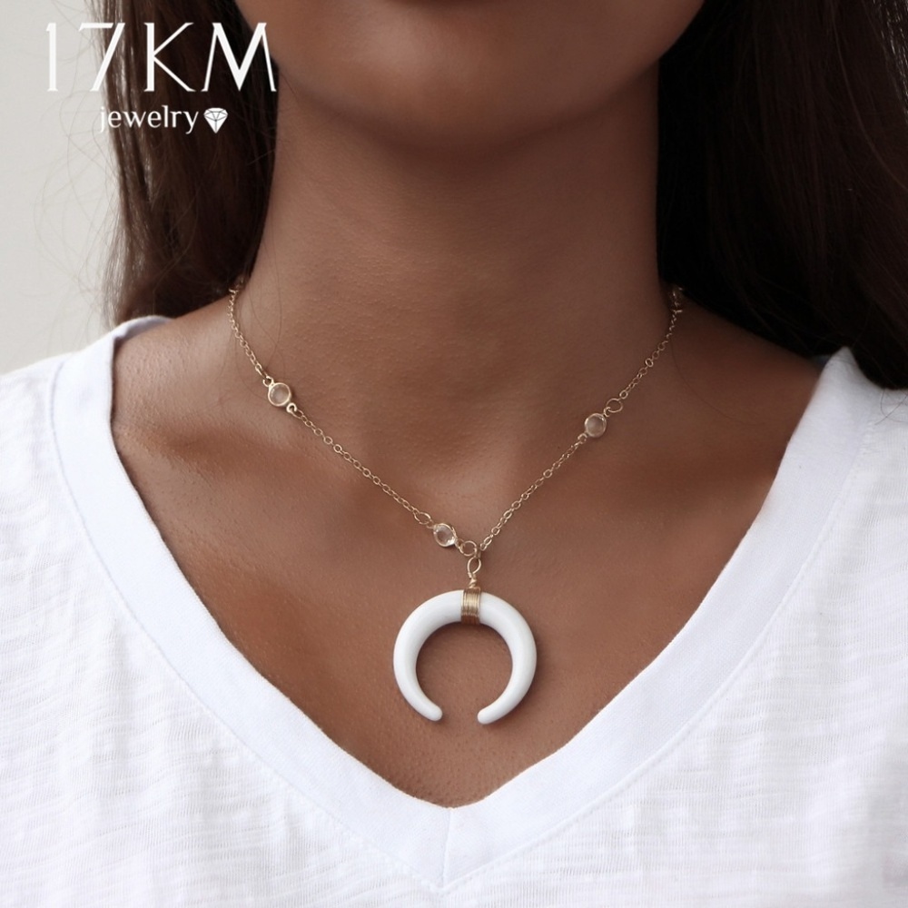 Bohemian Crescent Moon Choker